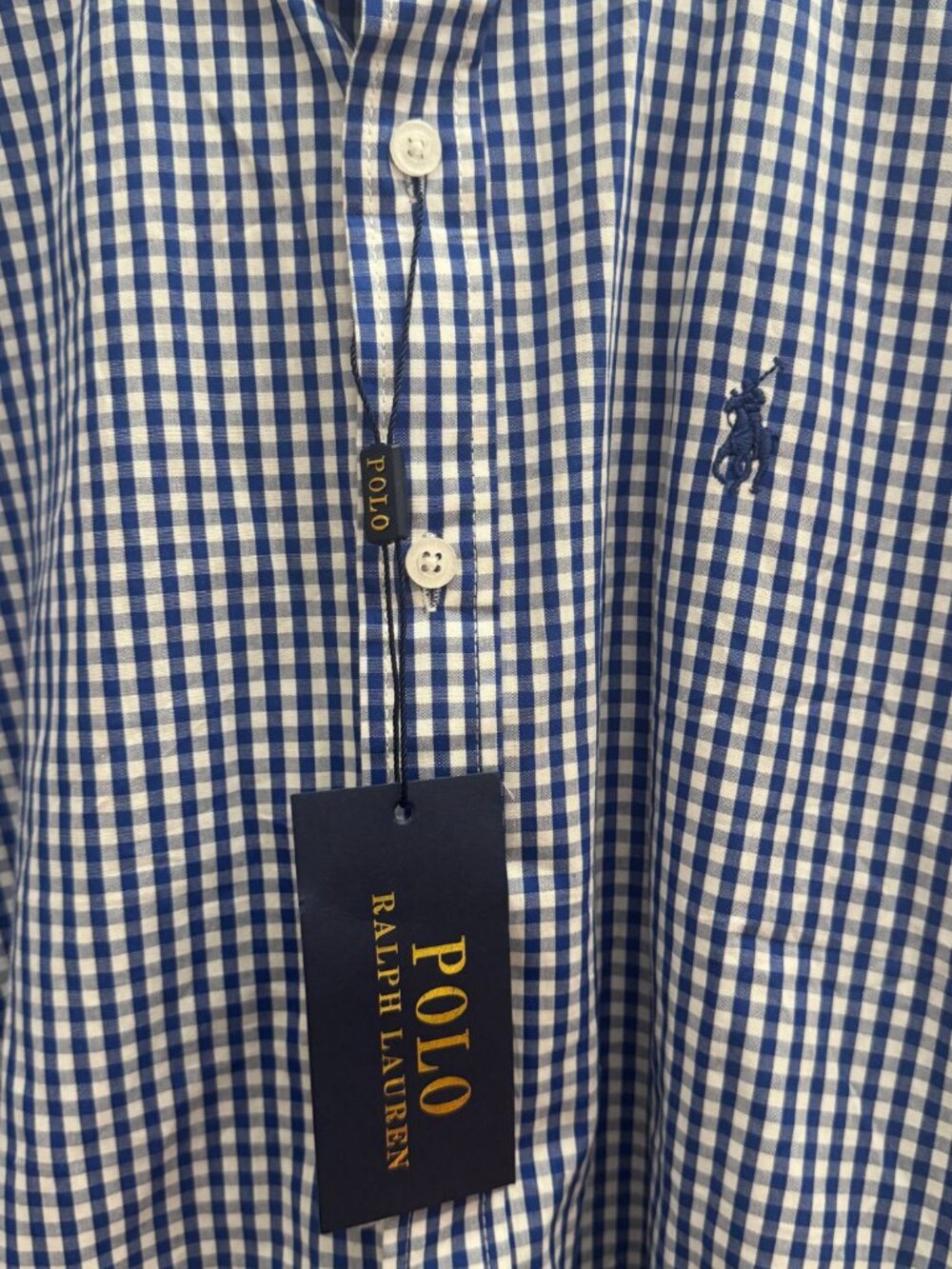 Polo Ralph Lauren Men's XL Blue & White Casual Button Down Long Sleeve Shirt